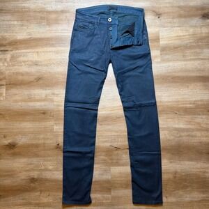 Diesel Black Gold Jeans Mens 27x30 Blue Type-247 Coated Slim Fit‎ Stretch Denim